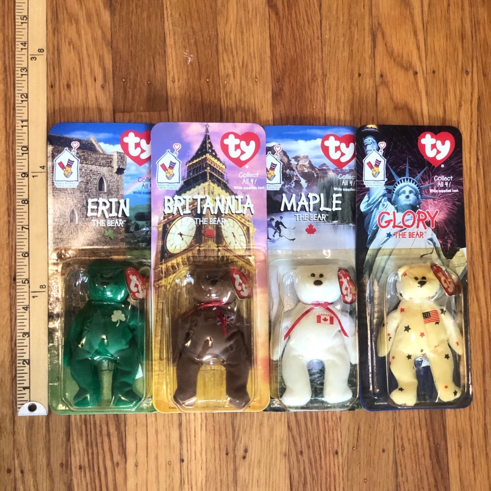 Four Ty Teenie Beanie Bears